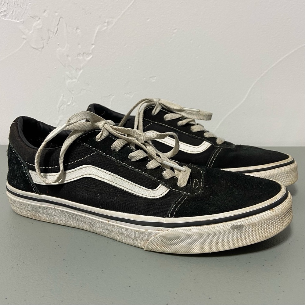 Vans Low Old Skool Sneakers Black White Youth 6